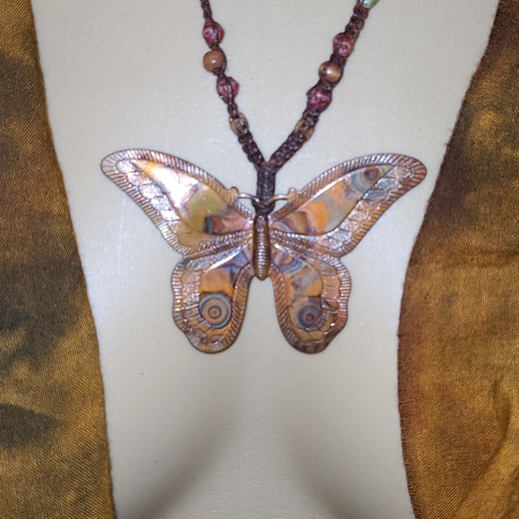 Adjustable Length Butterfly Necklace - Picture 10 of 15